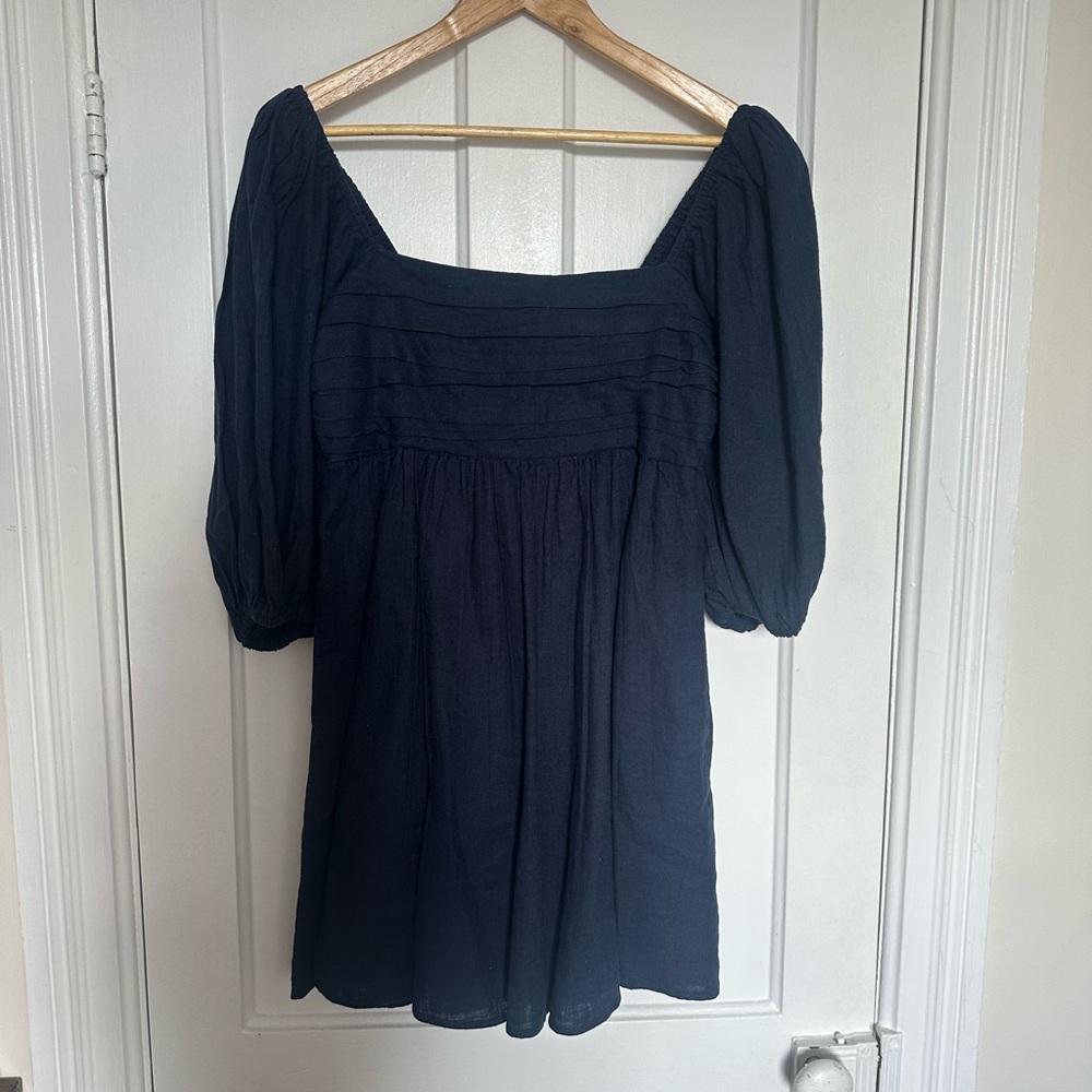 Abercrombie & Fitch Navy Square Neck Mini Dress